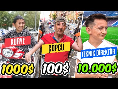 100$ vs 1,000,000$ MESLEKLER | UCUZ ORTA PAHALI
