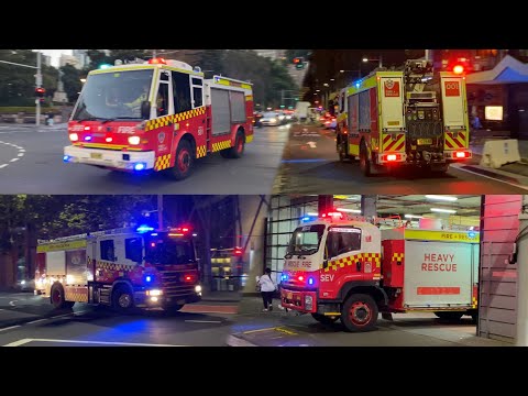 (COLLECTION) Fire and Rescue NSW Responding at Night | Sydney, Australia