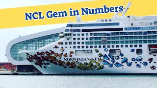 NCL Gem Cruise Ship in Numbers