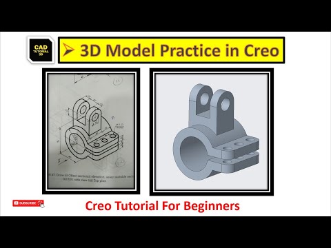 Creo Modeling Exercises Tutorial for Beginners | Creo Practice Exercises - 7