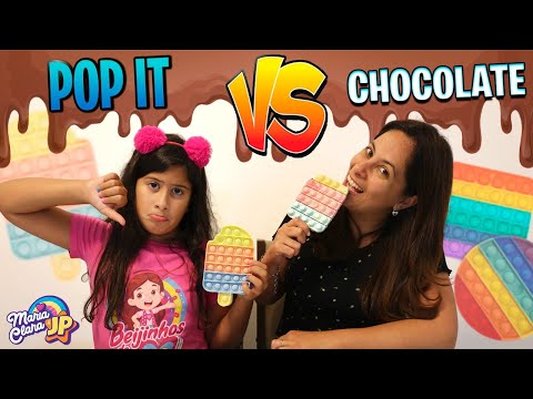 DESAFIO DO POP IT VS CHOCOLATE COM A MINHA MÃE!