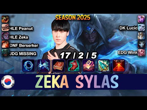 HLE Zeka SYLAS vs GALIO Mid - Patch 15.6 KR Ranked | lolrec