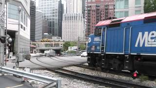 Rush-Hour Metra and Pedestrians at North Canal St, Chicago, 13.09.12