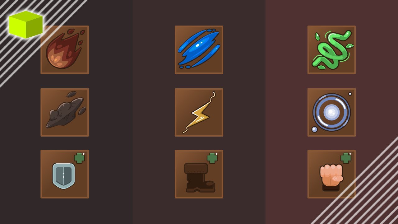 Adventure Game UI (Vector | Spell Icons)