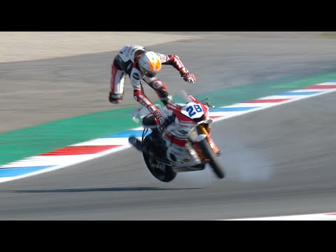 TREMENDOUS HIGHSIDE from Van Straalen at Assen | #NLDWorldSBK