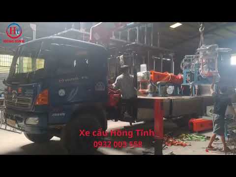Xe Cẩu Hồng Tĩnh cẩu máy thổi tại Bình Chánh