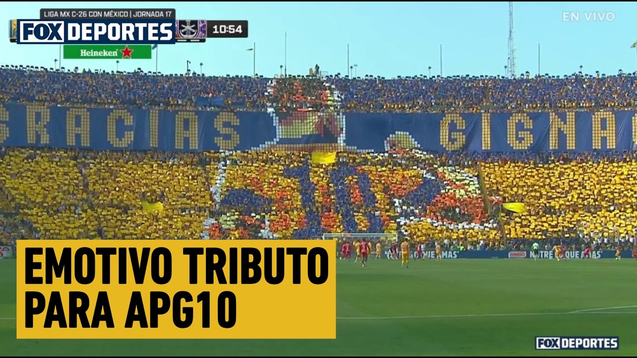 🥹🫶⚽ ANDRÉ-PIERRE GIGNAC, honrado en el 'VOLCÁN' al minuto 10 | Tigres 0-0 Mazatlán | Liga MX