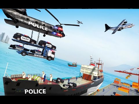 Us Police Vehicle Truck Transport simulator - Android Game Play FHD
