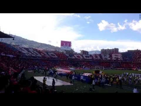 "Tifo Independiente Medellín vs Cortulua | Semifinal Liga Aguila 2016-1 Vuelta | Junio 13 de 2016" Barra: Rexixtenxia Norte • Club: Independiente Medellín • País: Colombia