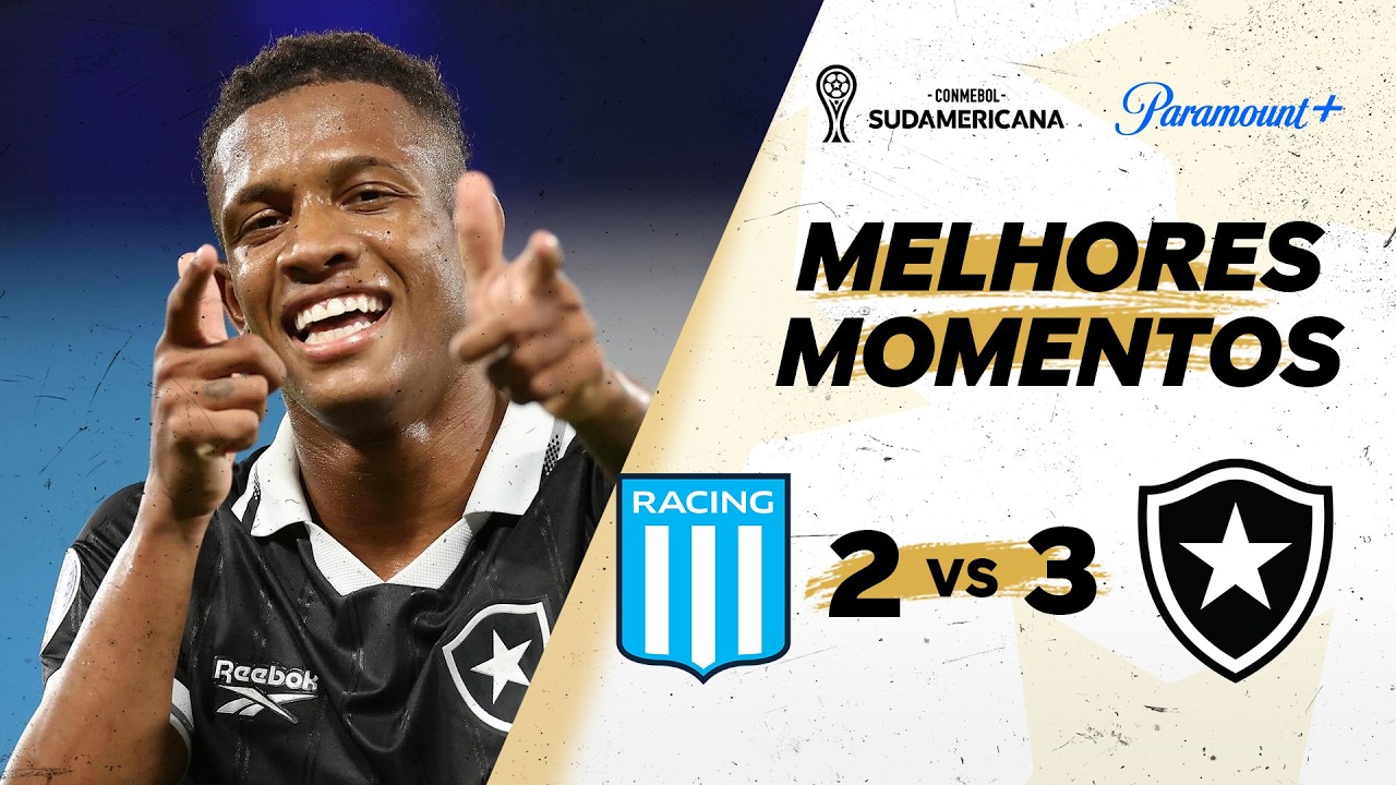 VÍDEO | Gols e melhores momentos da vitória do Botafogo sobre o Racing na Argentina