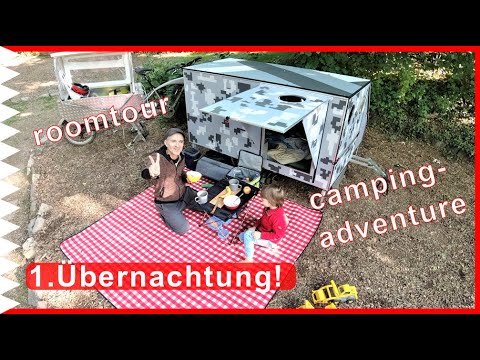 First night? mini Roomtour + set up! Erste Nacht im Camper! Auf/Ab Bau!