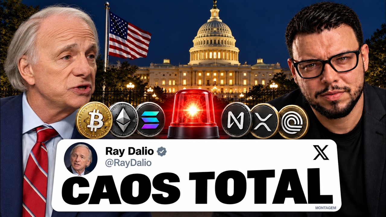 🚨 BITCOIN URGENTE! O ALERTA DE RAY DALIO PARA OS MERCADOS