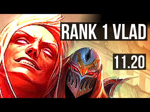 VLADIMIR vs ZED (MID) | Rank 1 Vlad, 15/2/8, Legendary | BR Challenger | v11.20