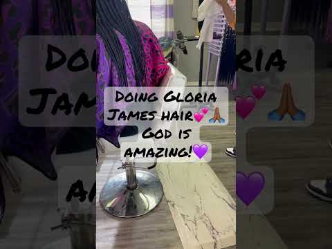 🙏🏾💕💜 #braider #akron #trending #lebronjames #gloriajames