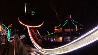 preview picture of video 'Kennywood Holiday Lights Cosmic Chaos 12/22/13'