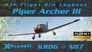 X-Plane 11 - Piper Archer III - Reading to Robbinsville [Log 24]