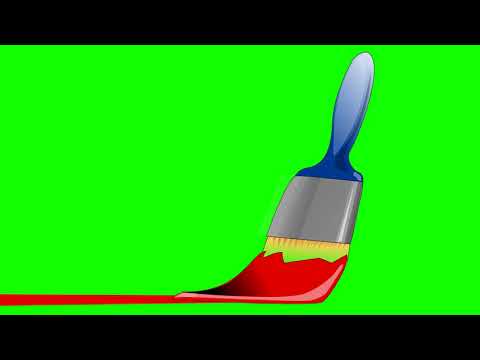FREE HD Green Screen - PAINT BRUSH COVERS SCREEN & LOWER THIRD