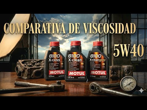 COMPARATIVA de LOS TRES MOTUL 5w40  X-cess,  X-clean, X-clean gen2 ,ANÁLISIS ACEITE MOTOR 