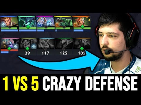 W33 Tinker Very Try Hard Game - 1v5 Crazy Defense 7.22 Dota 2