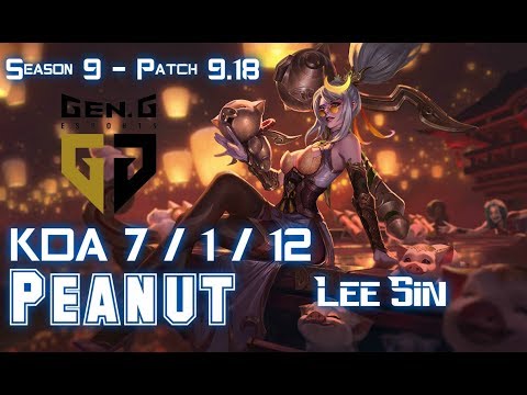 Gen Peanut LEE SIN vs SYLAS Jungle - Patch 9.18 KR Ranked