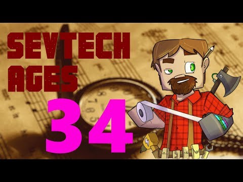 1.12 Modded Minecraft SevTech Ages: Episode 34: Nether Brick and Steel!