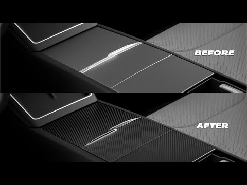 2026 Model Y Juniper Dry Carbon Fiber Center Console Cover Install | Easy Tesla Interior Upgrade