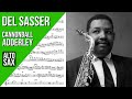 Cannonball Adderley on "Del Sasser" (Newport 1960) | Solo Transcription for Alto Saxophone (Eb)