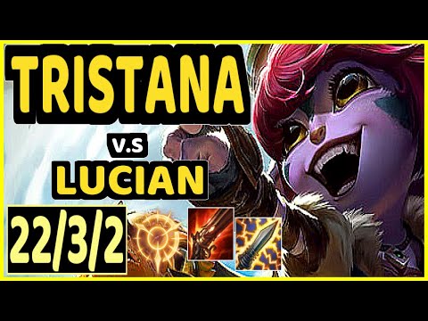 NIXERINO (TRISTANA) vs LUCIAN - 22/3/2 KDA BOTTOM ADC CHALLENGER GAMEPLAY - EUW