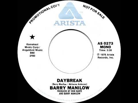 1977 Barry Manilow - Daybreak (live) (mono radio promo 45)