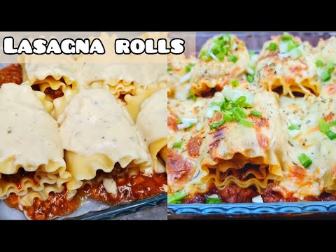 Lasagna Rolls Recipe | Easy Lasagna Roll Ups Recipe | Lasagna Meat Recipe Mahek's Cuisine