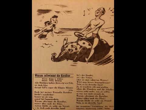 Willy Berking und sein Orchester, Die Aloett's, Warum schwimmt die Karoline, Foxtrot, BRD, 1951
