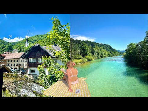 Exploring Kropa, Slovenia | Cycling, hiking & riverside picnic #summervlog