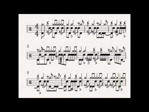 drum solo Ben Riley transcription Marco Pellegrini