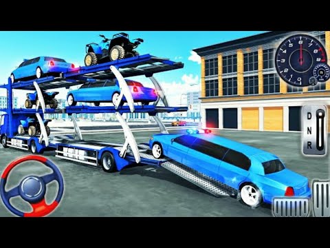 US Police Multi Level Car Transporter_ Car  Truck Driving 2020_ Android GamePlay #14