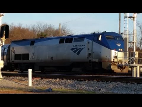 [AMTRAK]2 GE P42DC Solo Leads P089-17 With Nice K5LA Stopping @ Selma Station Headed SB & Dynamics