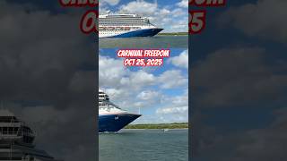 Carnival Freedom Vs Fishing Boat That Is Too close for Captain!