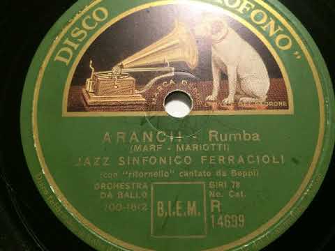 Jazz Sinfonico Ferracioli, Refrain Beppi, Aranci, Rumba, Italien, 1932