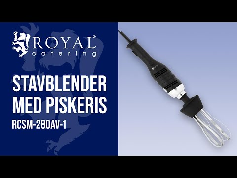 Produktvideo - Stavblender med piskeris - 280 W - Royal Catering - 185 mm - med piskeris