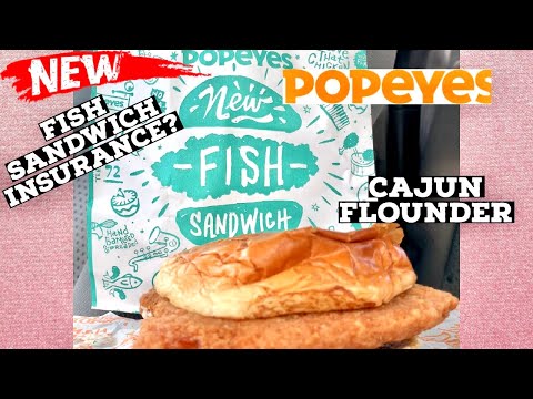Popeyes® Cajun Flounder Fish Sandwich 2021 Review | Must or Bust
