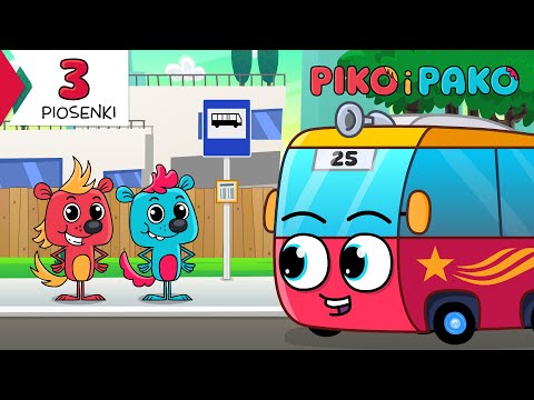 Koła Autobusu Kręcą Się - PIKO i PAKO - 3 Piosenki dla dzieci