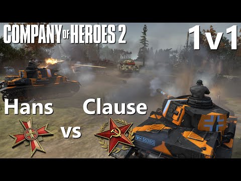 CoH2: 1v1 Hans (OST) vs ClauseWitz (SOV) - Company of Heroes 2