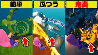 死んだら最初から？レベル別Only Up 選手権！【フォートナイト】