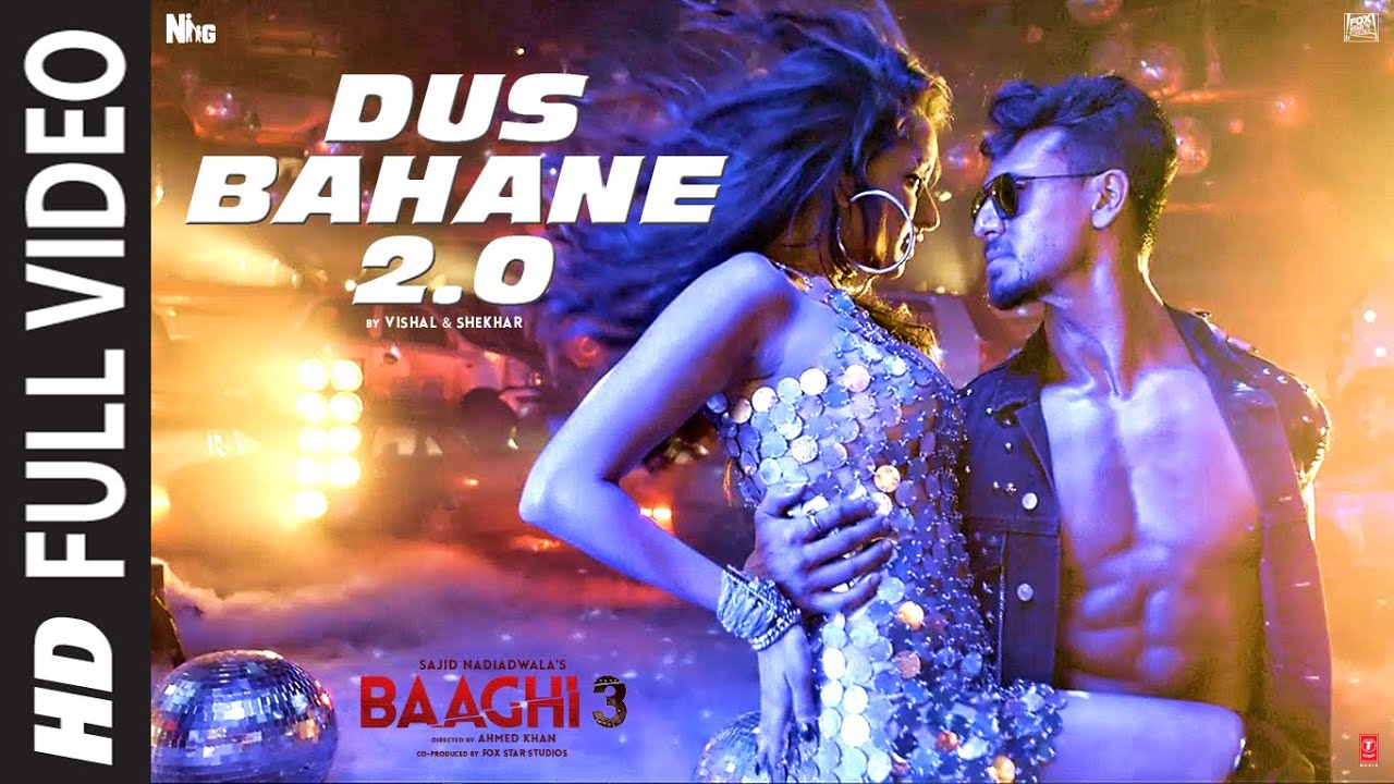 Dus Bahane 2.0 | Baaghi 3 | Tiger, Shraddha| Vishal & Shekhar Feat. KK, Shaan & Tulsi Kumar Lyrics
