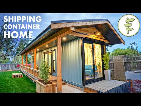 40ft Shipping Container Converted into Amazing Tiny House - Full Tour