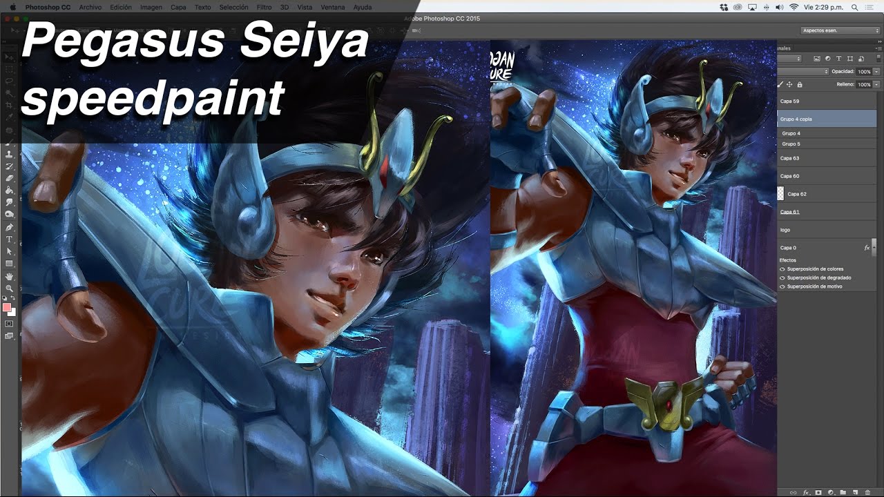 Pegasus Seiya - speedpaint - logancure