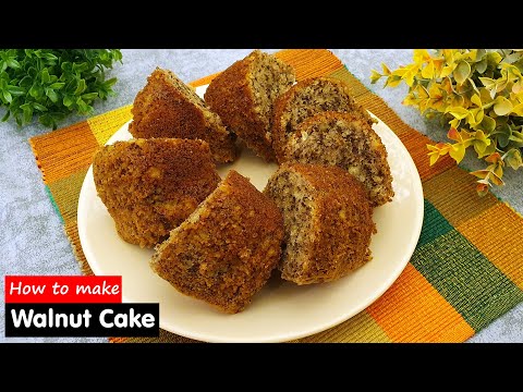 Walnut Cake: EASIEST desert that I've ever made!