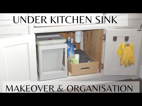 UNDER KITCHEN SINK MAKEOVER & ORGANISATION | IKEA HALLBAR WASTE BINS