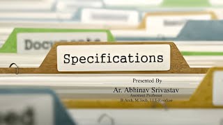 Specification Writing | Quantity Surveying & Specification Writing- I | SPPU Pune