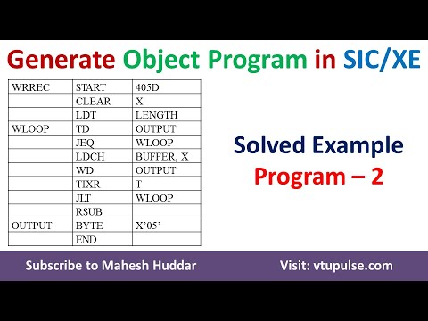 Object Code Generation 2nd Example