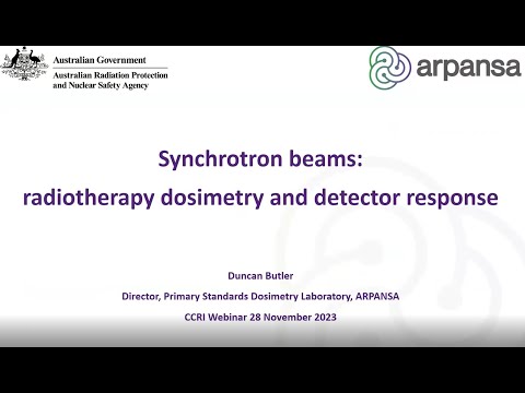 CCRI Webinar -28/11/2023- Synchrotron radiation beams: radiotherapy dosimetry and detector response